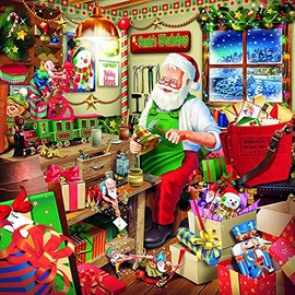 20 Napkins Flei?iger Santa Claus in Workshop | Christmas 33 x 33 cm