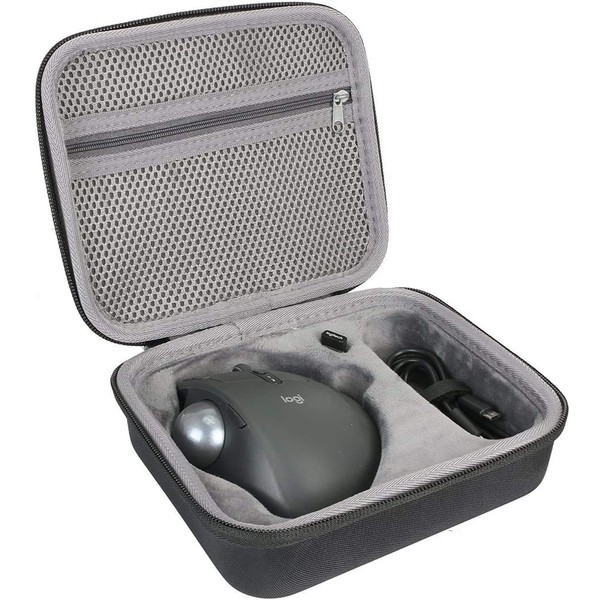 Logicool MX ERGO MXTB1s Bluetooth Wireless Trackball, Super Convenient Hard Case Bag, Dedicated Travel Storage, Compatible with Co2CREA (Size L)