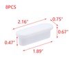 T Tulead Rubber Sink Overflow Cap White Sink Overflow Hole