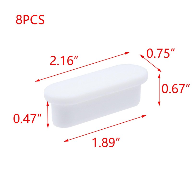 T Tulead Rubber Sink Overflow Cap White Sink Overflow Hole