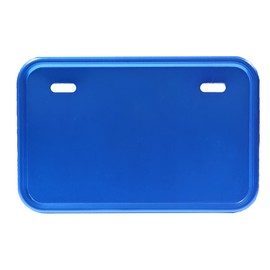 MOTO BASE Motorcycle Aluminum License Plate Holder | MBAP-NPF-02 | Blue (For Moped Square Type)