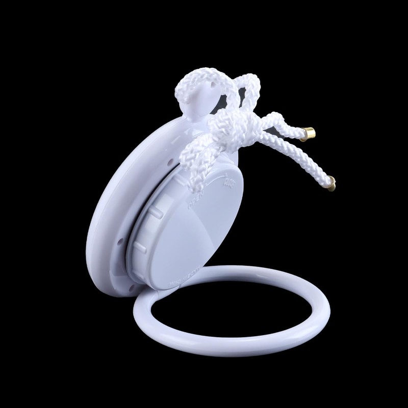 ACOLY Bathroom Hanging Clock White Digital Shower Rope Water Resistant