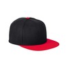 Big Accessories Flat Bill Sport Cap OS BLACK/ RED