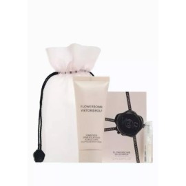 VIKTOR&ROLF Flowerbomb Body Cream 1.36oz/40ml with 1 SPRAY SAMPLE - Gift Set