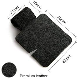 Pack of 15 Elastic Pen Loops, Pen Holder for Diary, Leather Pen Holder with Elastic Loop, Waterproof and Scratch-Resistant, for Notebook, Planner, Calendar, Clipboards (15 Colours)