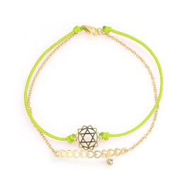 NKlaus 19 cm Chakra Bracelet 925 Silver or Silver Gold-Plated with Natural Gemstone Women Girls Chakra Bracelet Chain, Sterling Silver