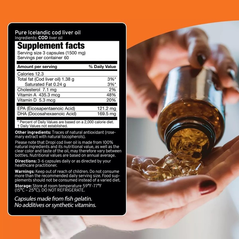 Dropi Omega 3 Fish Oil 500mg (180 Capsules) - Maximum