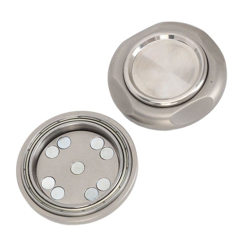 Magnetic Haptic Coin Silent Stainless Steel Flipped Fingertip Toy Rotatable