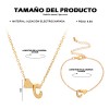 Collar y Pulsera con Dije de Corazón e Inicial –