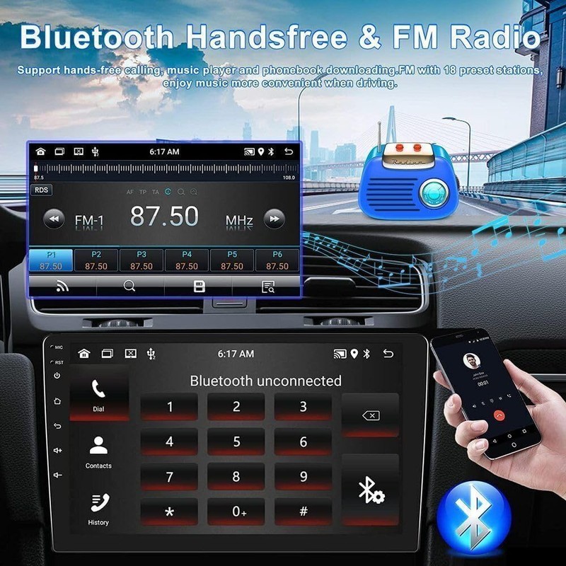 Slakerbe Android 14 Car Radio Compatible for GMC Acadia 2013-2017