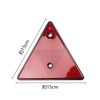 Reflector (2 Reflective Triangular Plates, Red) Triangle Reflector, Car Reflector,