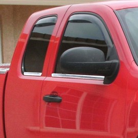 Upgrade Your Auto 4pc Chrome Window Sill Trim for Chevy Silverado Ext Cab 2007-2013