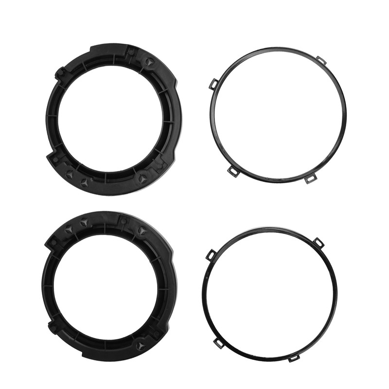 7Inch Round Headlight Mounting Retaining Bracket Ring Set with Headlight