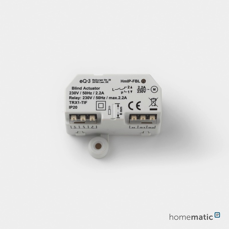 Homematic IP Blind Actuator – Flush-Mounted, White