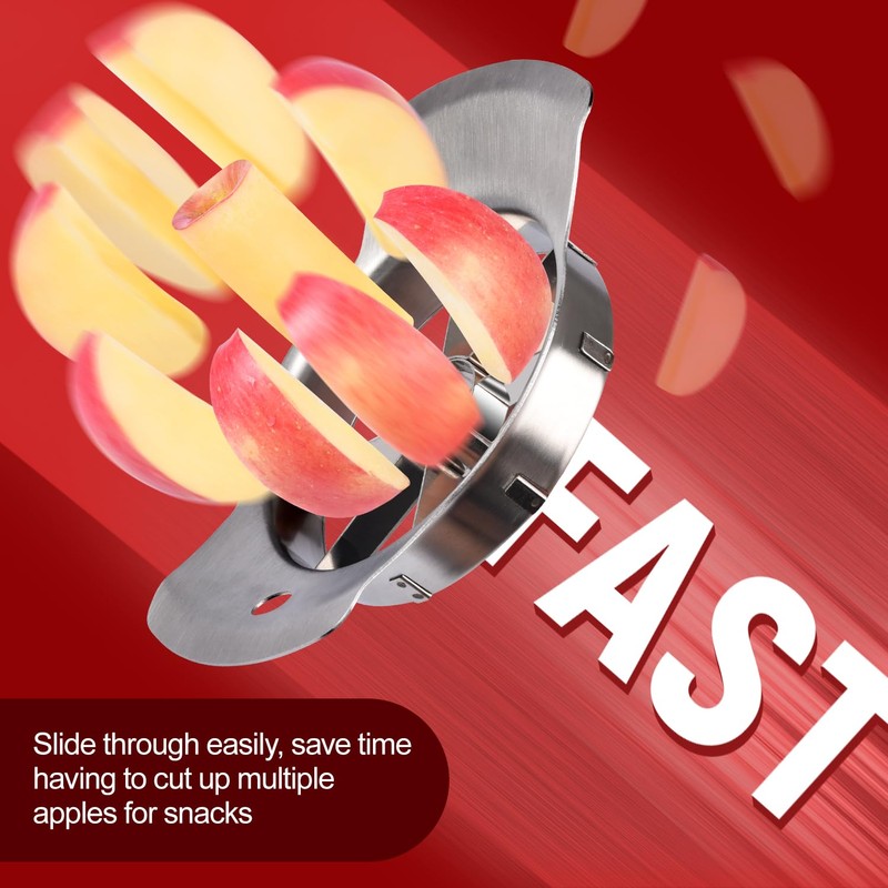 Apple Slicer, ARRITZ Stainless Steel Apple Cutter 8 Slices, Sharp