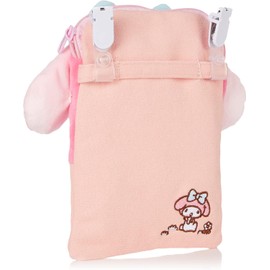 Marushin 3065014700 My Melody Pocket Pouch, Popping Out My Melody, Nursery School, Kindergarten, Elementary School, Boys, Girls, 6.7 x 4.7 inches (17 x 12 cm) (not including decorative parts)