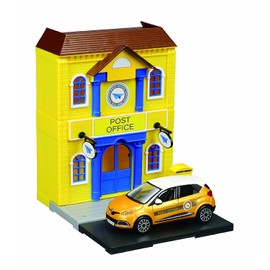 Bburago STREET FIRE BBURAGO CITY POST OFFICE Playset with Renault Captur Die-Cast Truck - 1:43 Scale