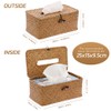 DelSol Tissue Box, Seagrass Woven Facial Tissue Dispenser, Box Cover