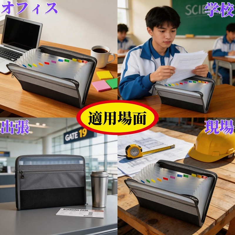 XINYUELI Receipt File, Document Holder, 13 Classifications, Document Organizer, Zipper,