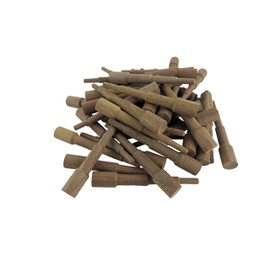Miller Dowel W15D14-40 Pack of 40 Each 2X Stepped Walnut Dowels 1/2 Inch Diameter for Stock up to 1-5/8 Inch Thick