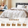 C&W Goose Down Comforter Queen Size, Fluffy Duvet Insert with