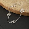Vanbelle Sterling Silver Jewelry Filigree Tree of Life Charm Bracelet