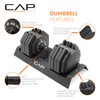 CAP Barbell 55 lb Single Adjustable Dumbbell with Full Rotation