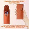 4pcs Pocket Screwdriver Set with 1 Synthetic Leather Case, Removable
