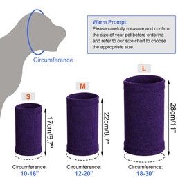 Quiet Ears for Dogs, Rbenxia 1 Piece Dog Ear Cover Hoodies Dog Ear Muffs Headband Noise Ear Protection Warm Winter Ear Scarf (Purple, Large)
