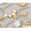American Eagle Costal Seashell Jewelry Set - Gold, 18-Piece Elegant