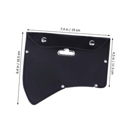 Outanaya Axe Leather Protective Cover with Hook Durable Ax Sheath for Outdoor Use Heavy Duty Axe Case Essential Accessory for Camping Hiking Black