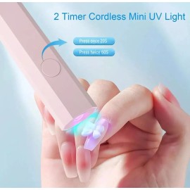 ggnails612 Mini Nail Lamp UV LED Light Portable Polish Gel Dryer Curing Lamp Handheld