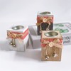 QTMY 3 Pack Wood Farmhouse Candle Holders,Votive Tealight Candle Holder