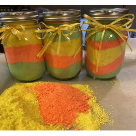 MNFarmgirlShop Citrus Scented Bubble Bath Powder, 16 Oz (1 Lb) Glass Mason Jar