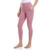 Colorfulkoala Women's High Waisted Yoga Capris 21" Inseam Leggings with