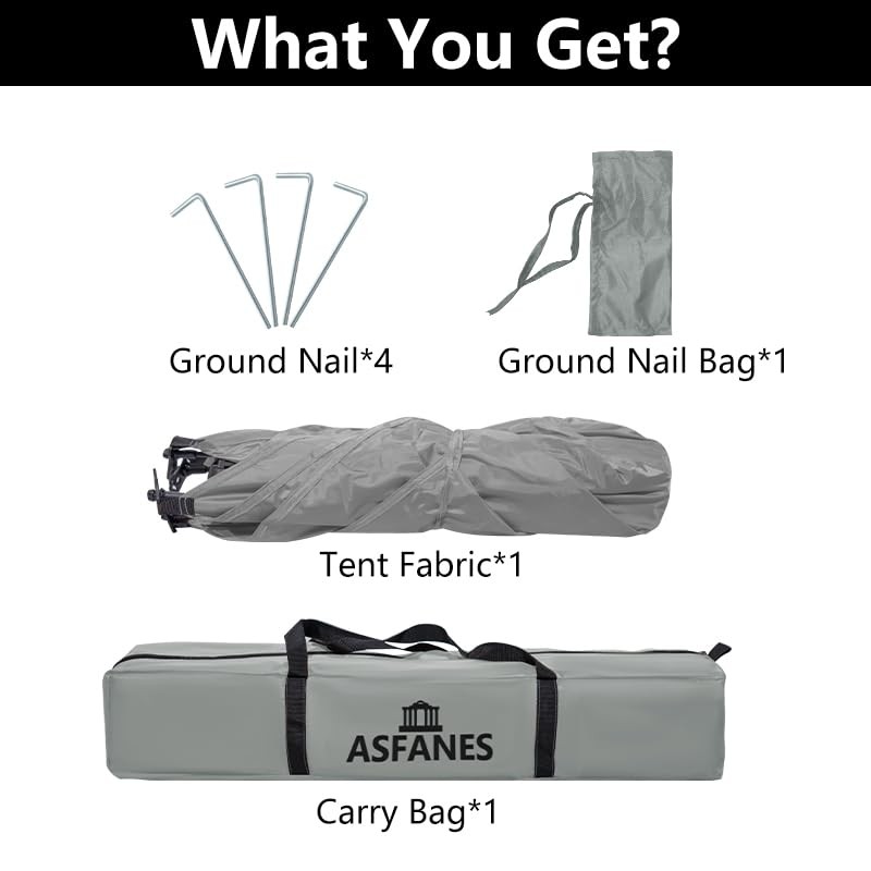 ASFANES Outdoor Pet Automatic Camping Tent, Pop up Cave Bed
