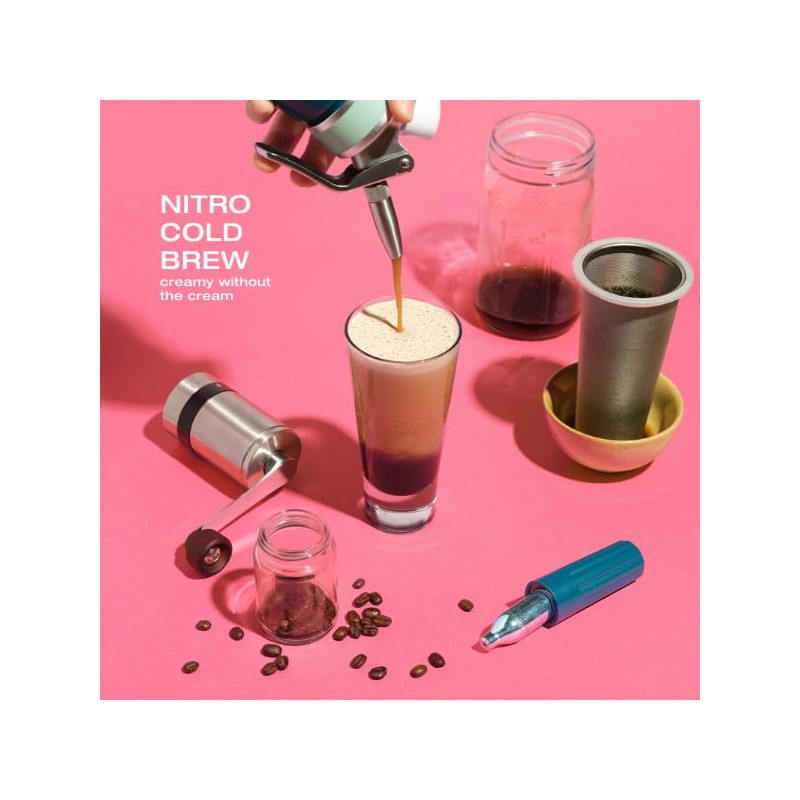 NITRO KAFO Premium 1L Nitro Coffee Maker, Aluminum Nitro Cold