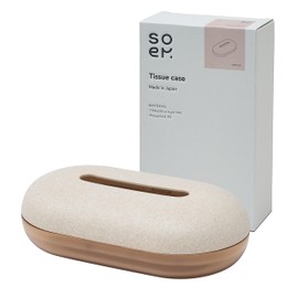 soem [Remaining Remaining] Tissue Case Soft Pack NA [Made in Japan] Tissue Cover Gift (Natural)