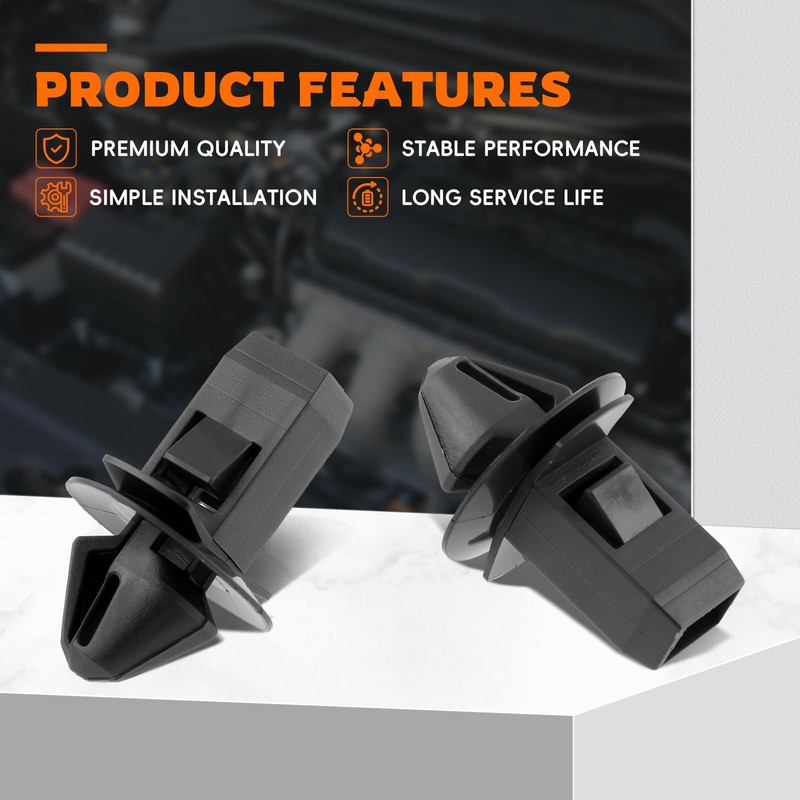 GoaMotors 8PCS Grille Moulding Clips 68213168AA Fit for Ram 1500