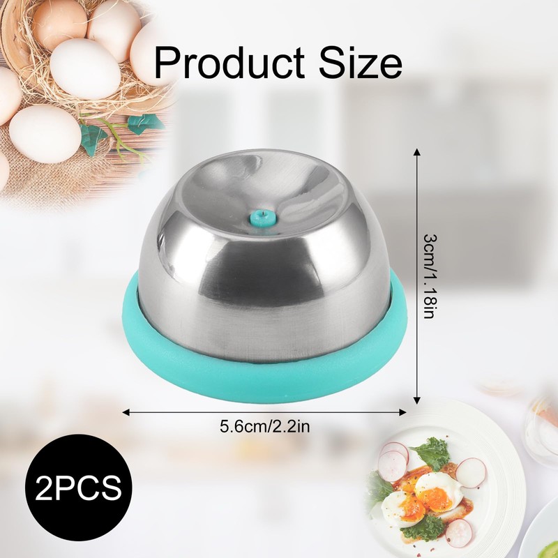 YALiya Pack of 2 Egg Piekers, Stainless Steel Egg Picker,