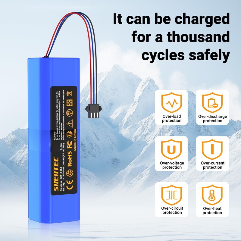 6800mAh Battery Suitable for Proscenic M7 Pro M8 Pro M7