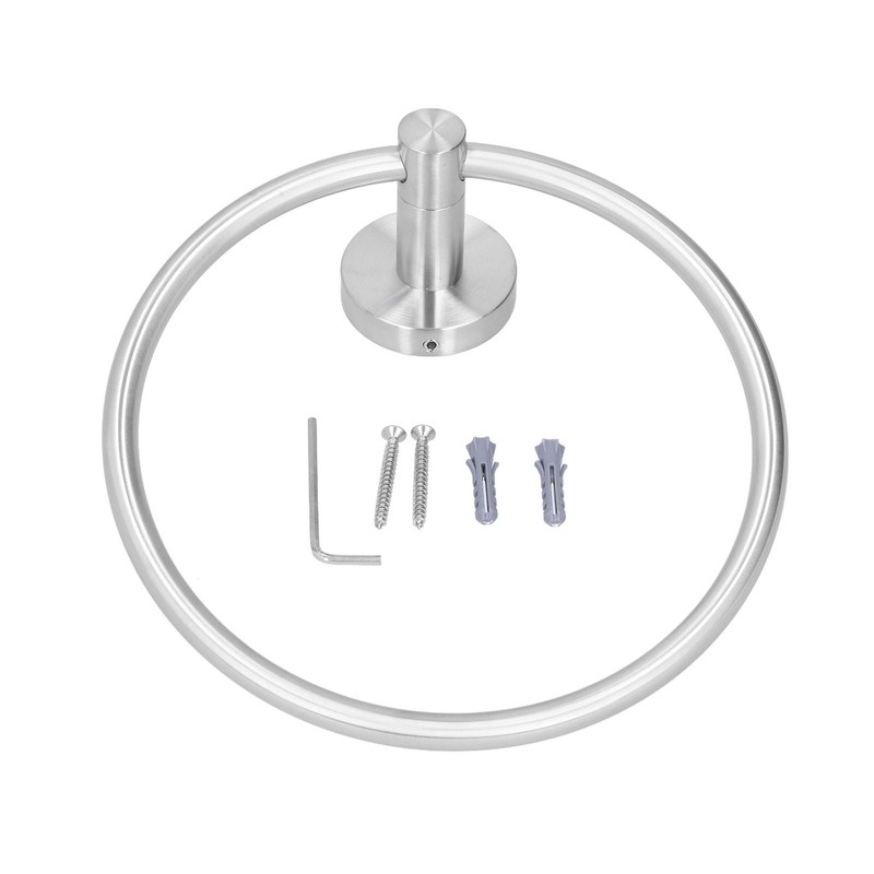 Towel Ring Modern Circle Wall Maounted Stainless Steel Bathroom Towel