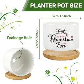 Grandma Gifts,Gifts for Grandma,Grandma Birthday Gifts,Succulent Pots Gifts,Presents for Grandma,Best Grandma Gifts,Grandma Gifts from Grandchildren,Grandma Mothers Day Gift,Grandma Christmas Gifts