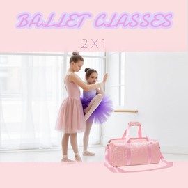 Dance Bag for Girls Duffle Bags Girls Overnight Bag Sleepover Gym Gymnastics Bags with Shoe Compartment and Wet Pocket,Leopard Shape