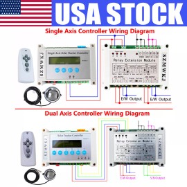 SZMWKJ Auto-Tracking Single/Dual Axis Solar Tracker Controller + Relay Extension Module - None, Need