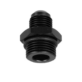 6AN Male to M18x1.5mm Male Metric Thread Fitting Adapter Flare Union Coupler Fuel Oil Line Hose End Aluminum Alloy Fitting Adapter Aluminum Straight Black for Car