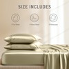 Degrees of Comfort Satin Bed Sheets Set Twin Size 4