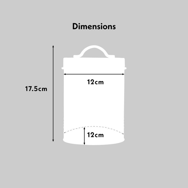 Cooks Professional 3 Piece Storage Canister Set | Labelled Containers