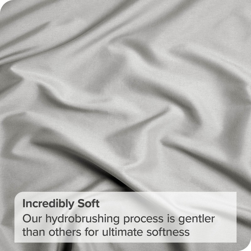 Bare Home Fitted Bottom Sheet Double - Premium 1800 Ultra-Soft