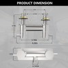All Metal RV Shower Faucet, TONNY 4" Camper Shower Faucet